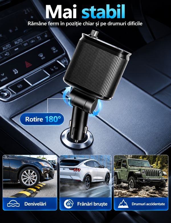 Încărcător Auto Retractabil Starlight