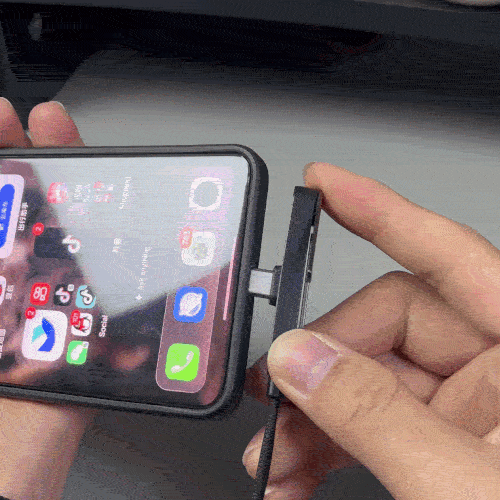 Cablu USB C cu Suport Telefon